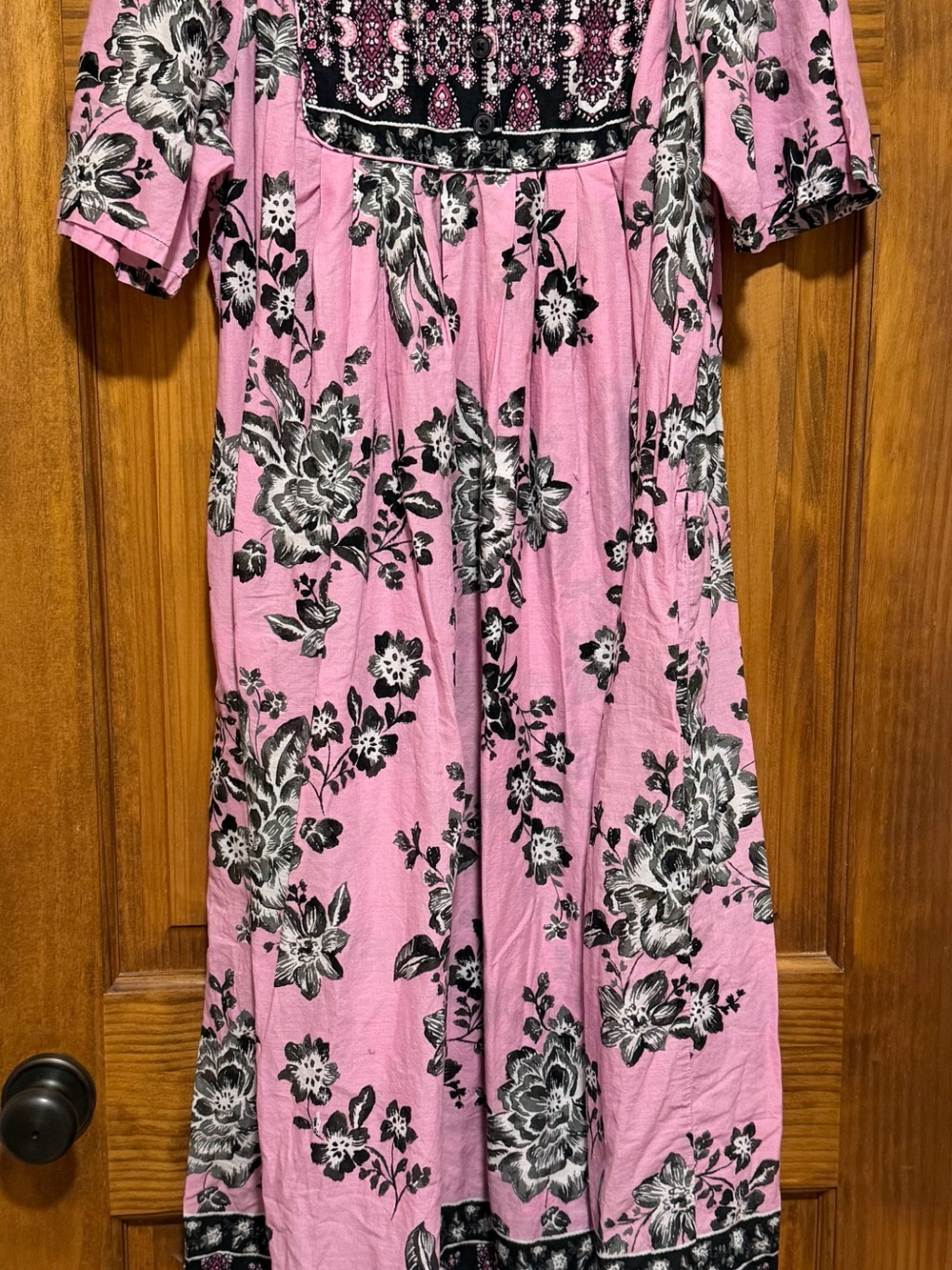 Only Necessities 100% cotton Peony Petal Mixed Print Maxi Dress - Picture 2 of 9